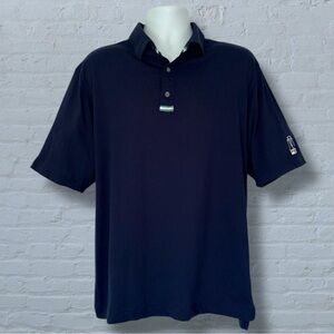 FootJoy FJ Navy Performance Golf Polo Blackwolf Run Kohler Resort Logo Men’s L